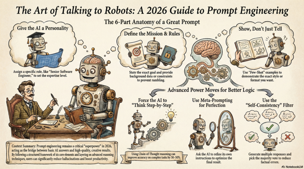 Professional using advanced AI tools with holographic prompt engineering interfaces and neural network visuals